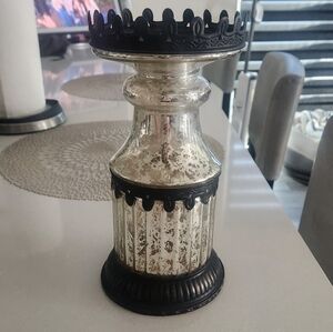 Pottery Barn Mercury Glass Decorative Candle Holder